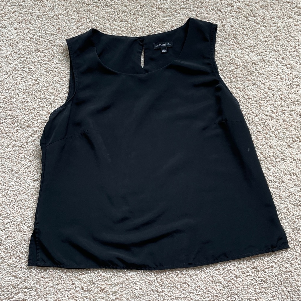 Notations Large Sleeveless Blouse